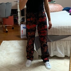 Vintage tie dyed high waisted Levi’s